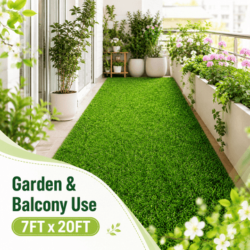 0.7" Artificial Grass — 2-Color Blend, 7 ft Wide