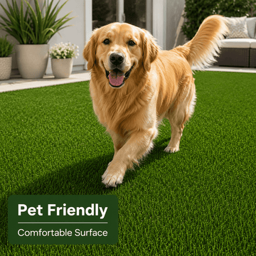 0.7" Artificial Grass — 2-Color Blend, 7 ft Wide