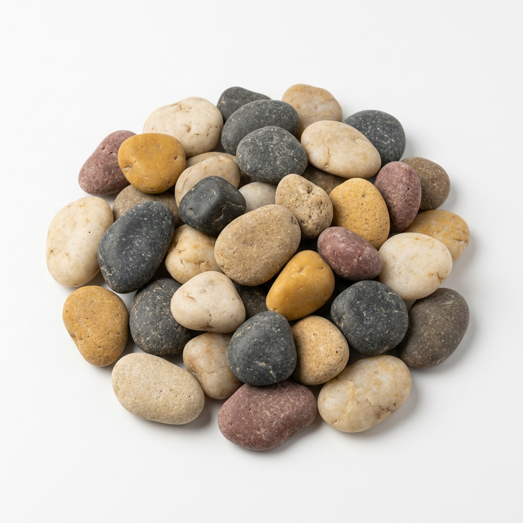 Mixed Color River Rocks 混色河石示意图