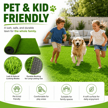 0.7" Artificial Grass — 2-Color Blend, 3 ft Wide