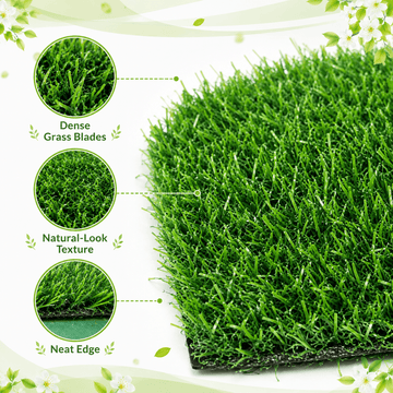 0.7" Artificial Grass — 2-Color Blend, 7 ft Wide