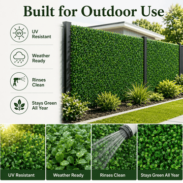 Artificial Boxwood Hedge 16in-width 24in-length