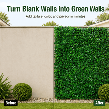 Artificial Boxwood Hedge 16in-width 24in-length