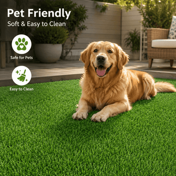 0.7" Artificial Grass — 2-Color Blend, 6 ft Wide