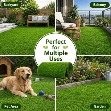 0.7" Artificial Grass — 2-Color Blend, 6 ft Wide