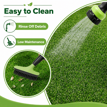 0.7" Artificial Grass — 4-Color Blend, 5 ft Wide